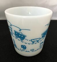 パイレックスPYREX “ TRADE MARK・汽車ブルー “ ② マグカップ_画像5