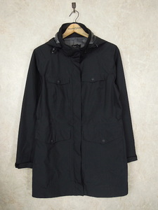 Eddie Bauer TX KONA UTLTY PARKA●レディースSサイズ/ブラック/黒/防水ジャケット/薄手コート/マウンテンパーカー/エディーバウアー