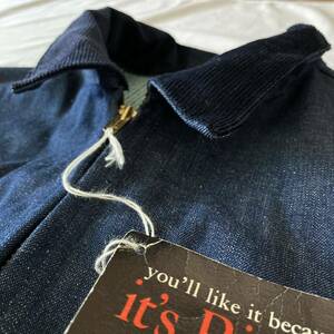  неиспользуемый товар!! 50's60's OSHKOSH оригинал Denim жакет красный уголок vintage denim Work WORK Vintage натуральный индиго редкость 