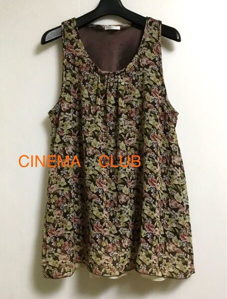 CINEMA CLUB 花柄チュニック M