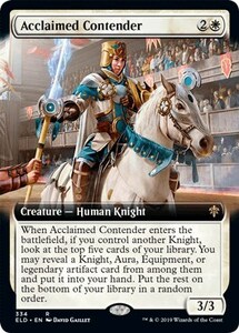 評判高い挑戦者/Acclaimed Contender 拡張アート [ELD] エルドレインの王権 MTG 英語 334 H0.5Y0.5