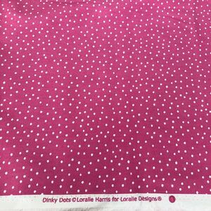 ロラライハリス Dlnky Dots ピンク生地