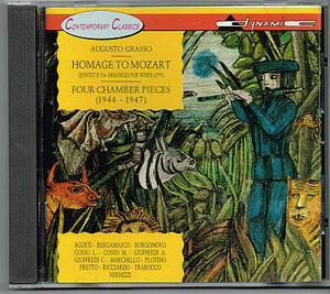 AUGUSTO GRASSO・HOMAGE TO MOZART・FOUR CHAMBER PIECES グラッソ編曲 モーツァルト【中古CD】