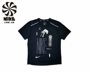 #古着屋大和 #送料無料 #NIKE #風車プリント リフレクティブ #ランニング メッシュ #アロハ #Tシャツ Mサイズ 黒 ブラック 参考価格6,050円