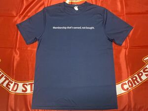 中古美品　USAA membership that's earned , not bought DRY FIT Tシャツ Lサイズ　ネイビー