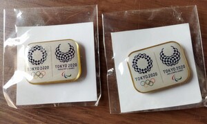 ■ 東京オリンピック 2020 ピンバッジ マグネットタイプ 2点セット