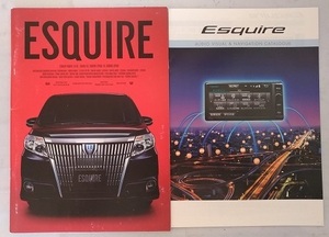  Esquire (ZWR80G, ZRR80G, ZRR85G) car body catalog + accessories '14 year 10 month * attrition have ESQUIRE secondhand book * prompt decision * free shipping control N3745③