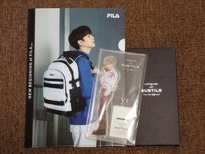 BTS★防弾少年団★SUGA★シュガ★ユンギ★アクリルスタンド(VT×BTS)★クリアファイル(FILA 購入特典 非売品)★