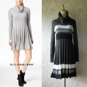  new goods * postage included!CALVIN KLEIN! rib knitted sweater dress $134/US size L( Japan size 17 number ~19 number corresponding )