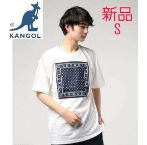【KANGOL】 最終価格！KANGOL カンゴール BANDANA BOX TEE バンダナ ボックス Tシャツ Sサイズ