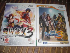 即決Wii 戦国BASARA3＆戦国無双３ 