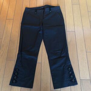 セオリー クロップドパンツ 黒