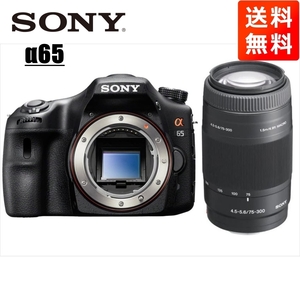 ソニー SONY α65 75-300mm 望遠 レンズセット デジタル一眼レフ カメラ 中古