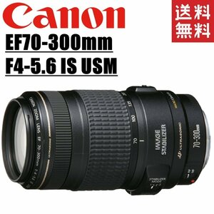 キヤノン Canon EF 70-300mm F4-5.6 IS USM フルサイズ対応 望遠ズームレンズ 一眼レフ カメラ 中古