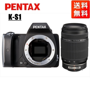  Pentax PENTAX K-S1 55-300mm telephoto lens set black digital single‐lens reflex camera used 