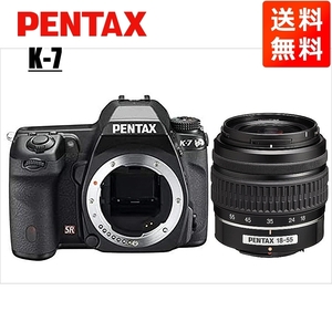  Pentax PENTAX K-7 18-55mm standard lens set black digital single‐lens reflex camera used 