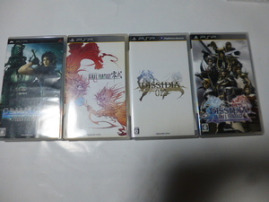 PSP ファイナルファンタジー Final FantasyⅦⅦ CRISIS CORE & 零式 & DISSIDIA UT & DISSIDIA 012