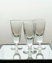 手吹きガラスのシンプルなアブサングラス 一客 / 19世紀・フランス / アンティーク 古道具 ワイングラス トロンプルイユ_画像1