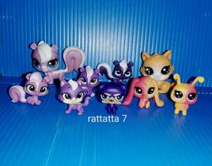 ☆Littlest Pet Shop☆Apricotta Ambergleam & Sunset Glimmerbug☆リトルペットショップ☆セット☆ハズブロー☆フィギュア☆ネコ☆猫