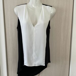  Be si- Be ji- Max Azria BCBG MAXAZRIA no sleeve lady's tops dress shirt black white black white formal camisole 