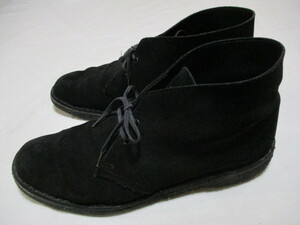  England made Clarks desert boots black 26cm about 