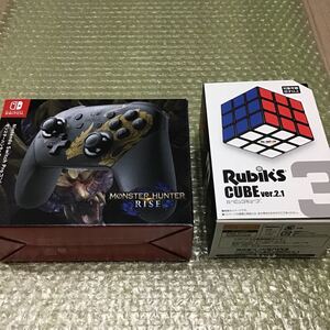 Proコントローラー モンスターハンターライズエディション + 大人気 ルービックキューブ 9×9 ★両方新品未開封 Switch