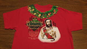 【HAWAII】メリーモナークフェスティバル Merrie Monarch Festival フラダンスハワイ　Youth TシャツサイズL(大人Ｓ程度）コットン　第45回