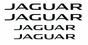 即納 送料無料 / Jaguar ジャガー / ブラック 黒色 / 4枚セット / カッティング ステッカー シール 海外
