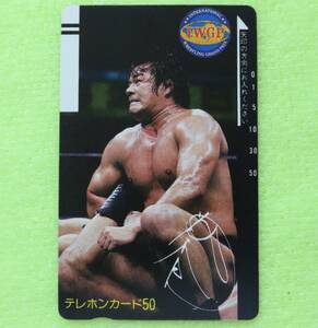 藤波辰爾 IWGP 新日本プロレス サソリ固め 非売品 50度数 テレホンカード テレカ 未使用 送料84円