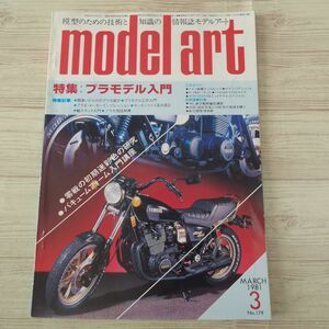 模型雑誌[モデルアート 1981年3月号] スケールモデル プラモデル入門 戦艦榛名 日飛NH-1（雲雀）特殊機