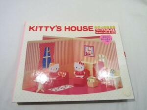  device picture book [KITTY*S HOUSE Kitty. ......... ... Home * interior ( unassembly )] 1998 year doll house rare goods 