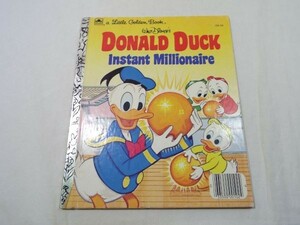 絵本[ディズニー ドナルドダック DONALD DUCK Instant Millionaire] レトロ絵本 ディズニー絵本 洋書 英語絵本 ゴールデンブック