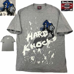 希少 90s 00s SCHOOL OF Hard Knocks スクールオブハードノックス Tシャツ サイズXL グレー HIPHOP B BOY SOHK ヒップホップT やや汚れ有