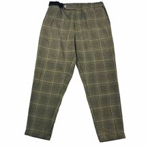 定価/37,400- 極美品 Graphpaper グラフペーパー GLENCHECK WOOL COOK PANTS サイズF カシミヤ100% ベージュ 18AW 即完売 日本製 チェック_画像2