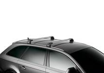 THULE フット付バー2本+車種専用パーツセット シルバー JEEP GRAND CHEROKEE ダイレクトルーフレール付 WK# 2011- 9592+4019_画像2