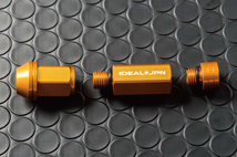 IDEAL イデアル 3D RACING NUT/3Dレーシングナット レッド 16本入り 本体側 28mmキャップ付_画像4