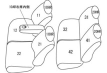 Clazzio/クラッツィオ クラッツィオ ダイヤ EH-2042 ブラウン×アイボリーステッチ N-BOX JF1/JF2_画像2