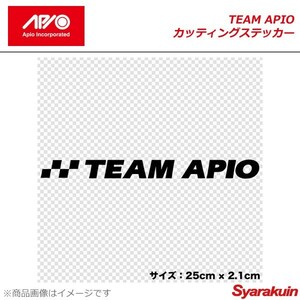 APIO アピオ TEAM APIO カッティングステッカー Sサイズ シルバー 汎用