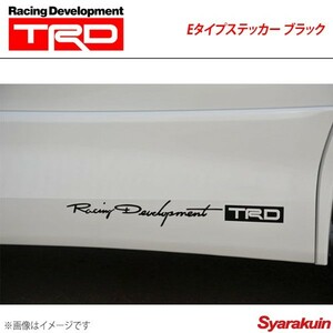 TRD ティー・アール・ディー Eタイプステッカー 大 ブラック 86 ZN6