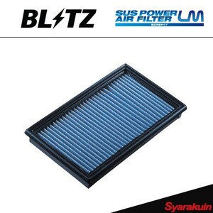 BLITZ エアフィルター SUS POWER AIR FILTER LM スバルXV GP7 ブリッツ