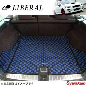 LIBERAL/リベラル カーゴマット ブルー×ブラック スバル/SUBARU インプレッサ GRB/GRF -