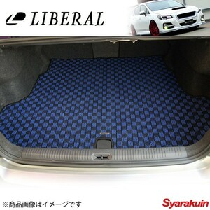 LIBERAL/リベラル トランクマット ブルー×ブラック スバル/SUBARU インプレッサG4 GJ2/GJ3/GJ6/GJ7 -