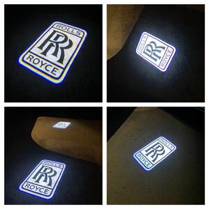 Rolls royce LED ロゴ プロジェクター ドア カーテシ ランプ 純正交換 ロールス ロイス ファントム ゴースト レイス カリナン ライト