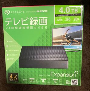 SEAGATE SGD-MX040UBK 外付ハードディスク4K対応4.0TB