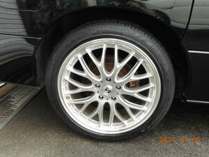 AMD aluminium tire set 114.3-5H 4 pcs set 225/45R19 with tire after market goods Elgrand Alphard bell fire Celsior 