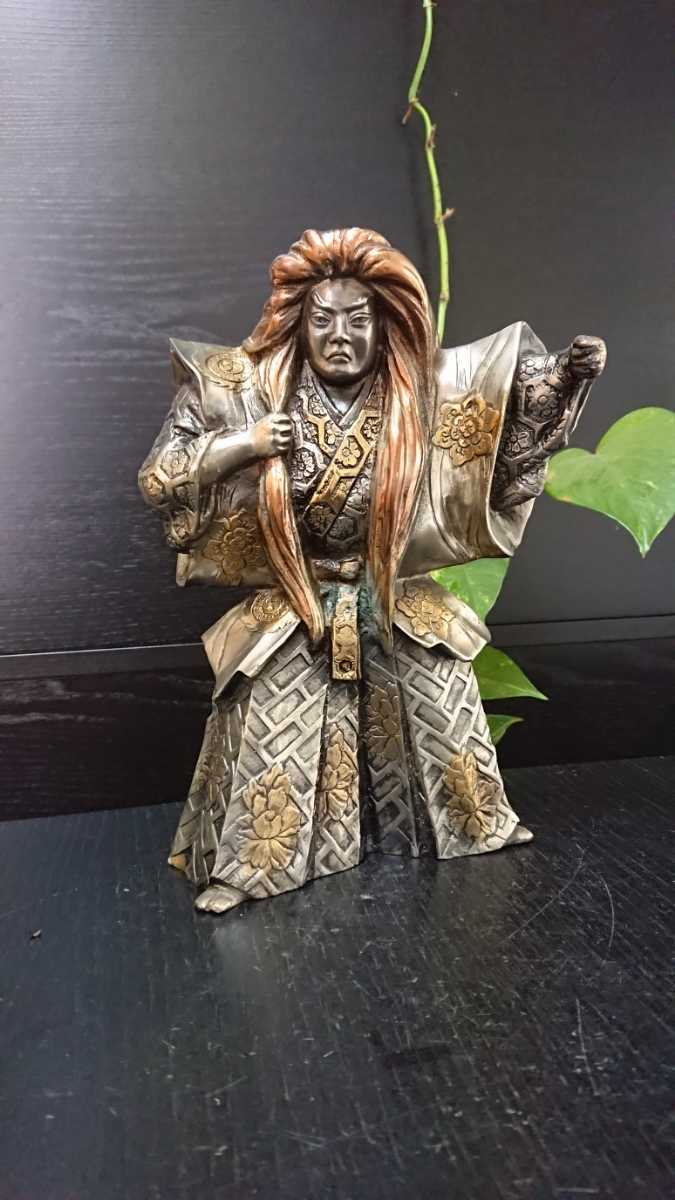 ストアに ヤフオク! 金工師 芳山造 銅製盛上雲龍紋獅子摘三