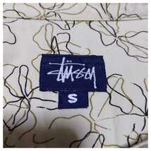 ☆ 良品 OLD STUSSY アロハ シャツ サイズS 総柄 ヴィンテージ USA製 ビンテージ 90s 初期 アメリカ ステューシー_画像4