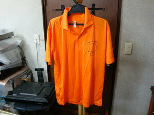女性用 ポロシャツ オレンジ色 半袖 Ｌサイズ 新品
