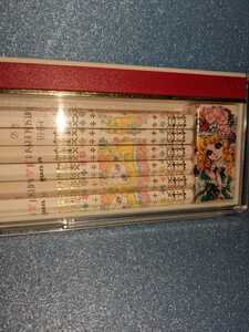 三菱鉛筆 uni 昭和　レトロ　ファンシー　女の子　70年代　廃盤　MITSUBISHI　エンピツ　昭和レトロ　当時物　鉛筆12本　消しゴム1個