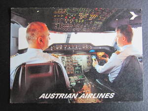 オーストリア航空■AUSTRIAN AIRLINES■A310-324■エアバス■Airbus■コックピット■エアライン発行■1980's後半